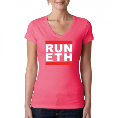 RUN ETH Ethereum Merch T-Shirt RUN ETH Ethereum Shirt - Bitcoin Kryprowährung Blockchain Merch
