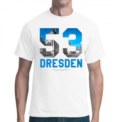 Dresden - Die schönste Stadt der Welt. Zeig wohin dein Herz gehört und hol dir dein Wunsch Shirt.