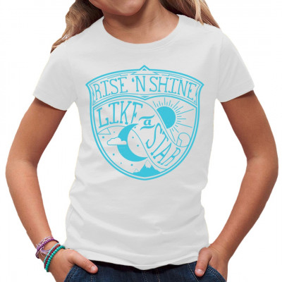 Motivation Shirt Motiv: Rise 'n' shine, like a star!

Mittels Digital-Direktdruck aufgebracht. waschfest