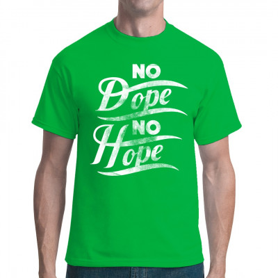 Kiffer Shirt Motiv: No Dope, No Hope!

Mittels Digital-Direktdruck aufgebracht. waschfest