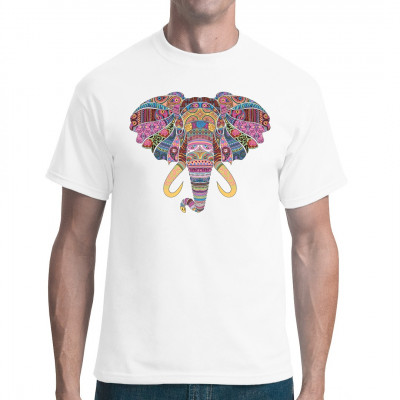 Shirt Motiv für Safari Fans: Elefant in Kaleidoskop - Optik

Mittels Digital-Direktdruck aufgebracht. waschfest
