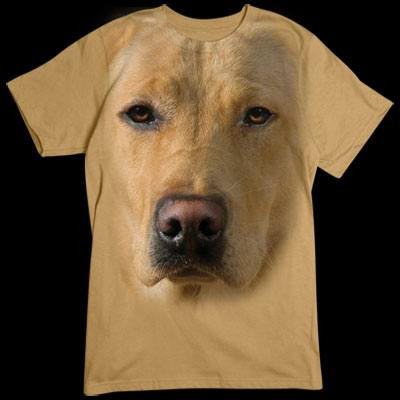 Übergroßes T-Shirt - Motiv für Hunde - Fans: Blonder Labrador Retriever
Für alle Naturfreunde kommt hier der absolute Knaller: Oversize-Motive, die sich über das gesamte Shirt erstrecken. 