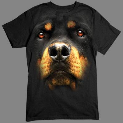 T-Shirt - Motiv: Rottweiler
Tolles übergroßes Motiv für alle Hundefans. Hol Dir diesen deutschen Rassehund für dein T-Shirt.
