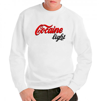 T-Shirt Motiv: Cocaine light

Coca Cola light kennt jeder, wie wärs mal mit Cocaine light? Cooles Shirt Motiv für dein Fun Shirt. 