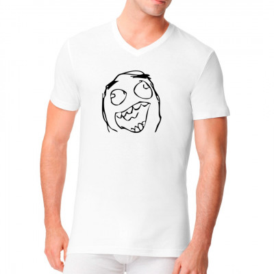 Der "Happy Big Smile Meme" Meme als T-Shirt - Motiv.

Mittels Flexfolie aufgebracht; waschfest