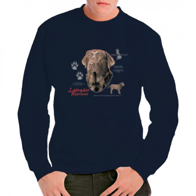 T-Shirt Labrador Retriever Braun / Chocolate Hund, MOTIVE P - Z, Tiere, Tiere & Natur, Hunde, Hunde
