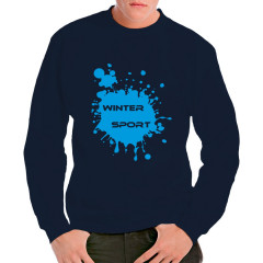 Winter Sport - Kleckse (blau)