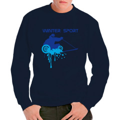 Wintersport: Ski (blau)