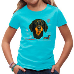 T-Shirt Dackel Kurzhaar Schwarz Hund