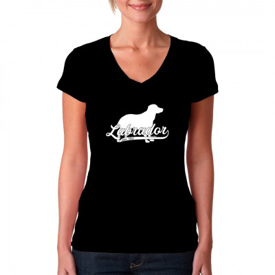 Hunde Shirt: Labrador (weiß)