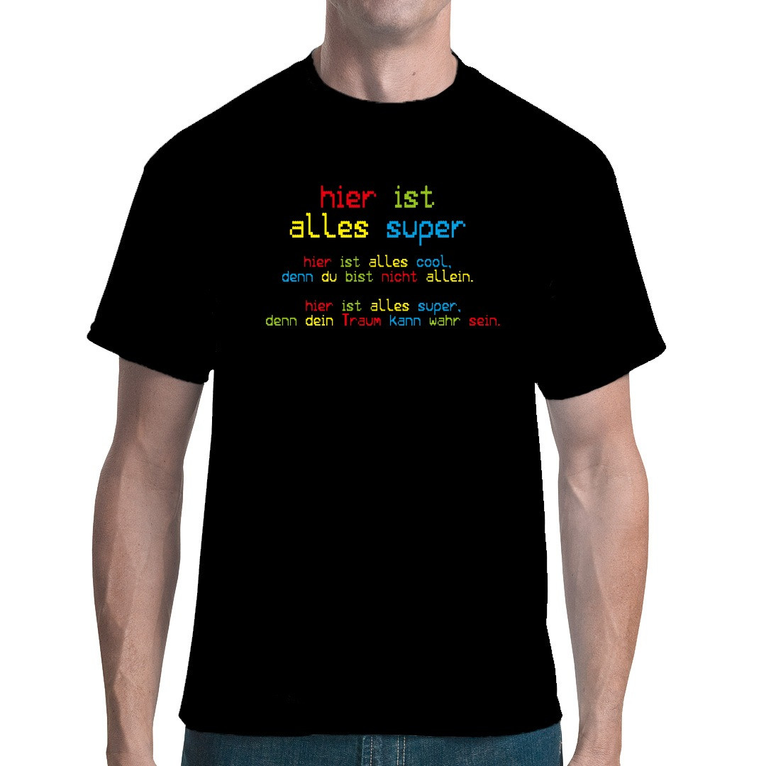 Lyrics Hier Ist Alles Super WA 3159 Hier ist alles super - T-Shirt selbst gestalten + drucken