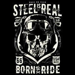Biker Shirt: Steel Is Real