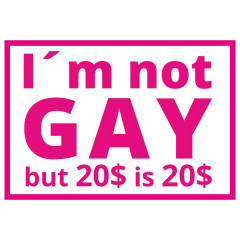 Not Gay 20 Dollar