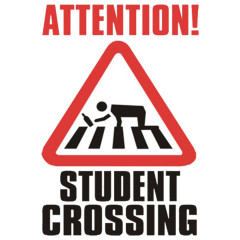 Danger: Drunk Student Crossing