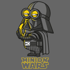 Minion Wars - Vader Karikatur