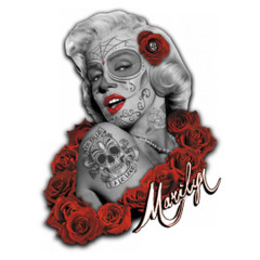 Marilyn Monroe de los Muertos -Bandidos T-Shirt