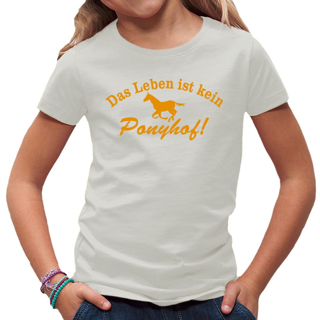 Spruch Leben ist kein Ponyhof TShirt selbst gestalten + drucken